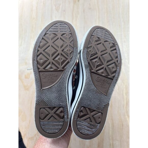 Converse Men’s 5 Black Chuck Shoe Women’s 7 Canvas All Star Youth - Picture 3 of 6